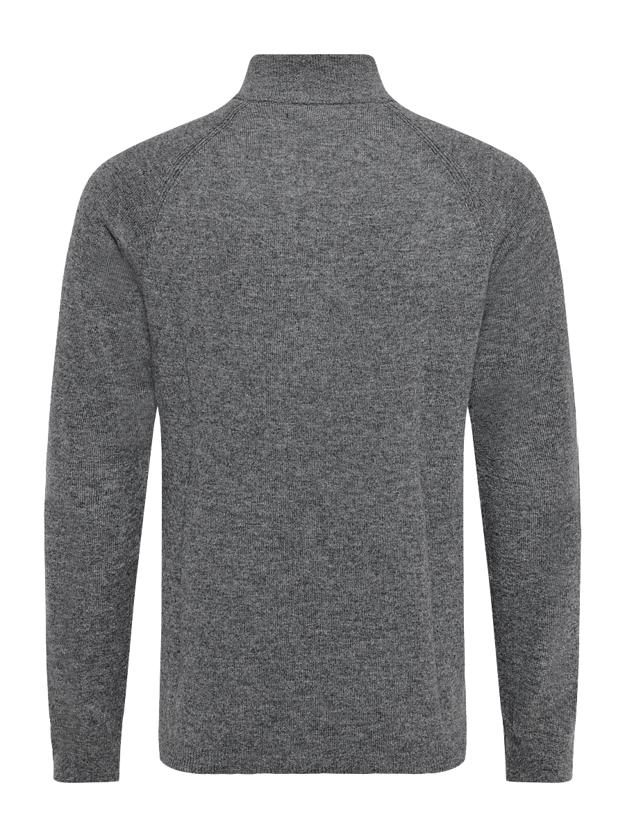 Matinique - MAhellson Z - pullover mit halbem reißverschluss - medium grey melange - 2