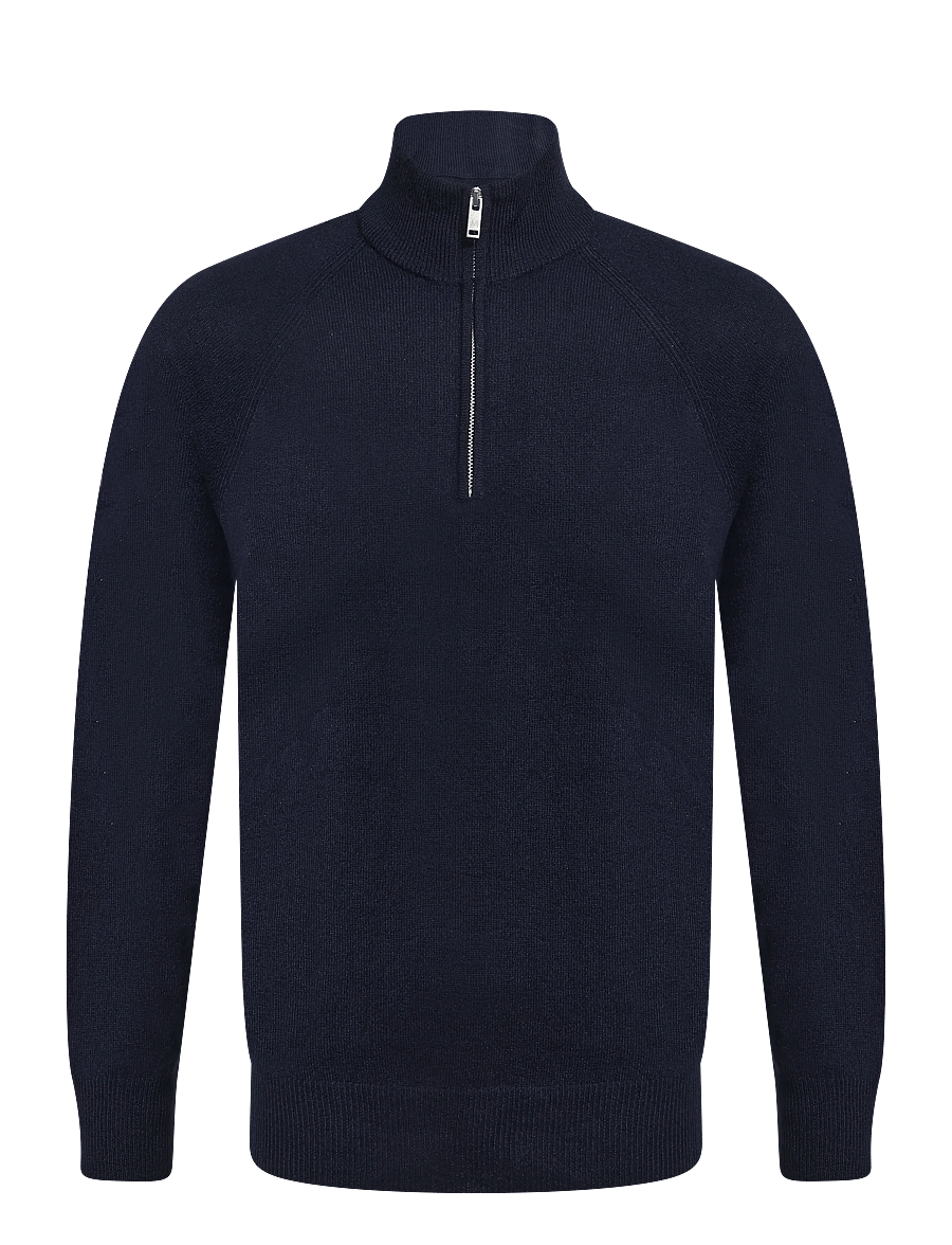 Matinique - MAhellson Z - pullover mit halbem reißverschluss - navy blazer - 1