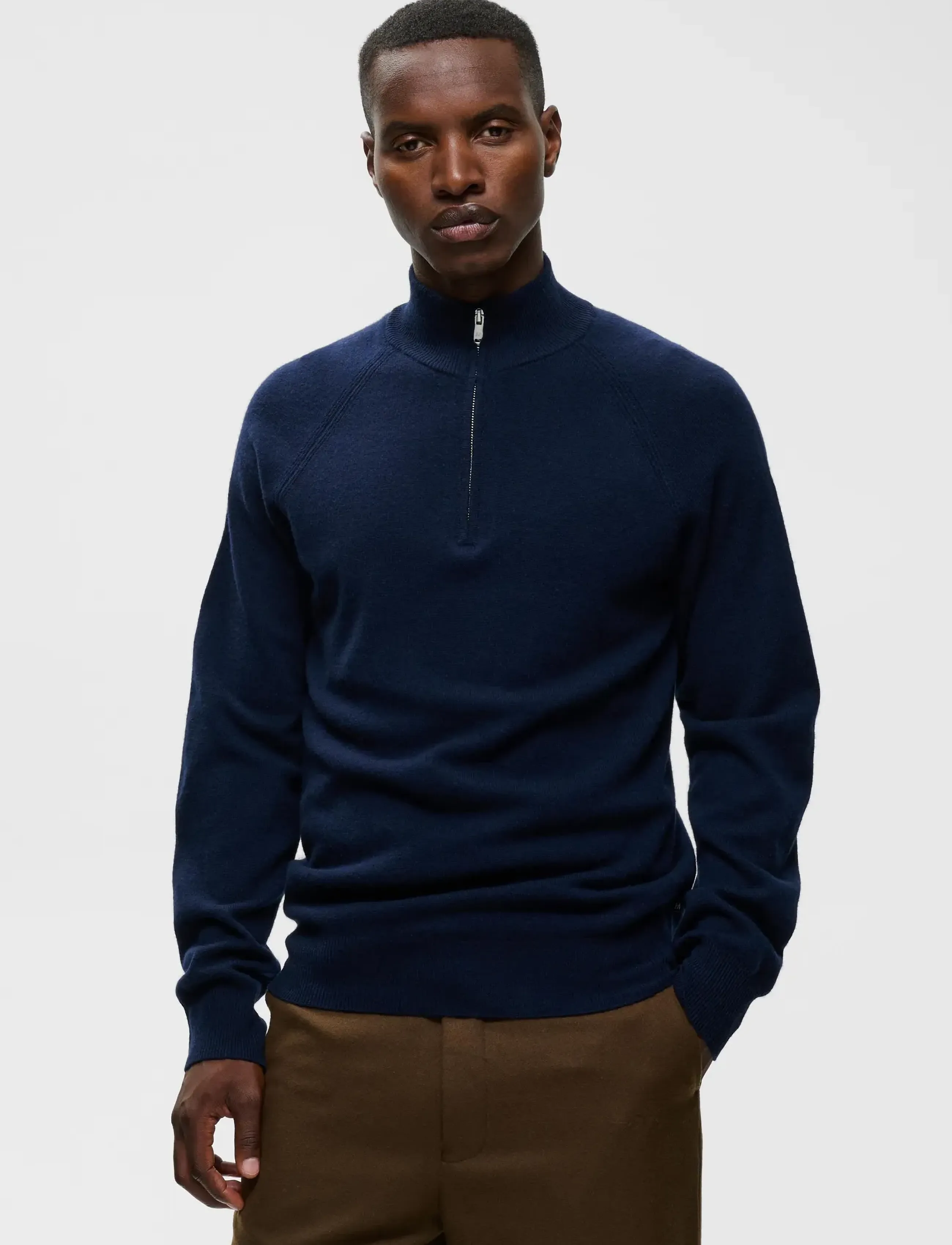 Matinique - MAhellson Z - pullover mit halbem reißverschluss - navy blazer - 0