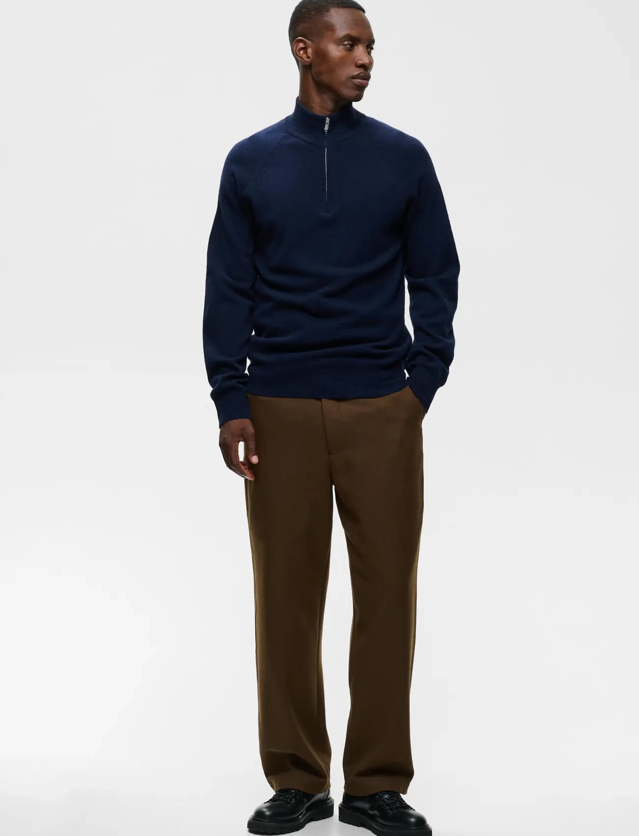 Matinique - MAhellson Z - pullover mit halbem reißverschluss - navy blazer - 3