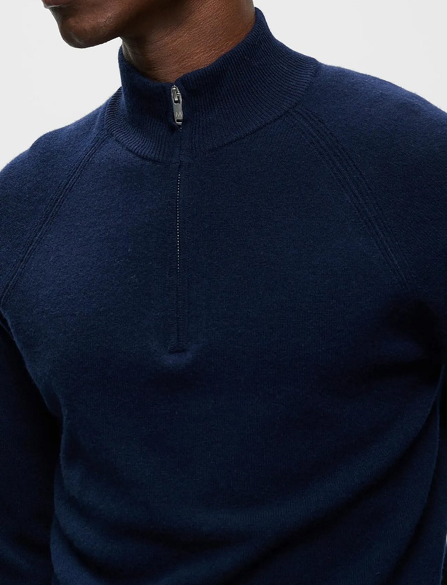Matinique - MAhellson Z - pullover mit halbem reißverschluss - navy blazer - 5
