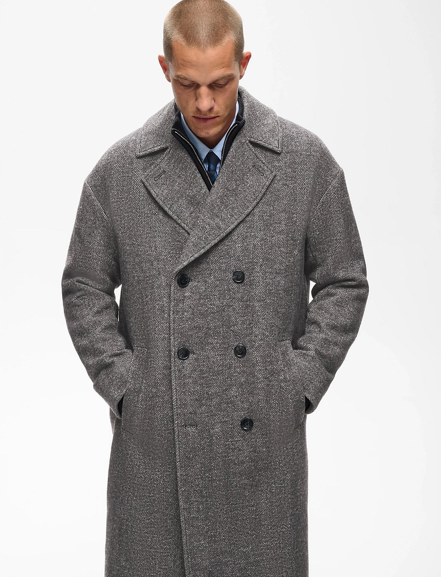 Matinique - MABullmer Long - uldfrakker - medium grey melange - 0