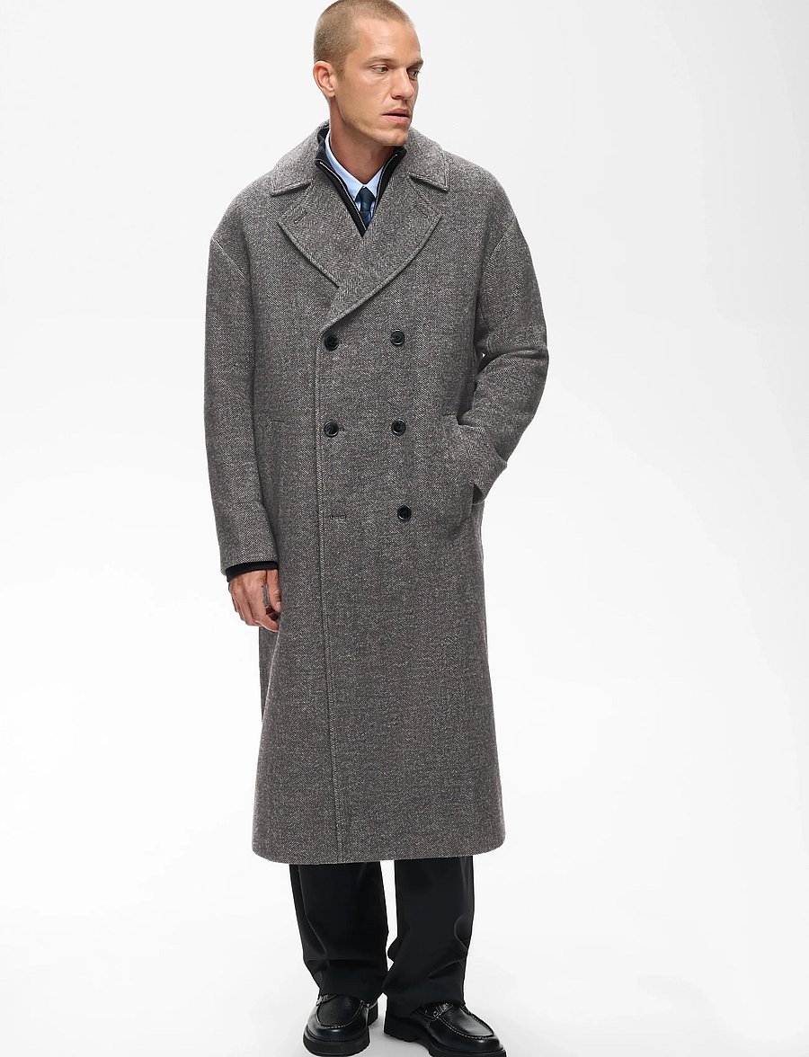 Matinique - MABullmer Long - uldfrakker - medium grey melange - 2