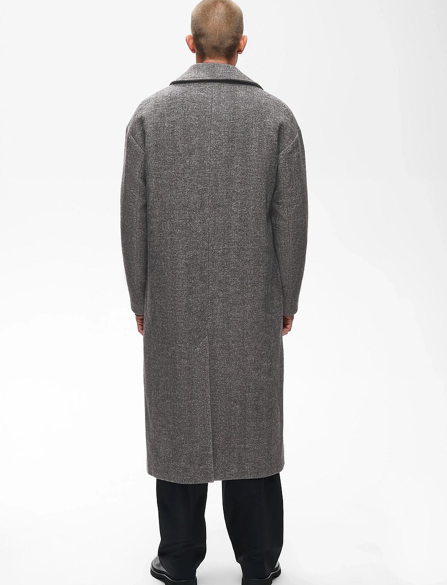 Matinique - MABullmer Long - uldfrakker - medium grey melange - 3