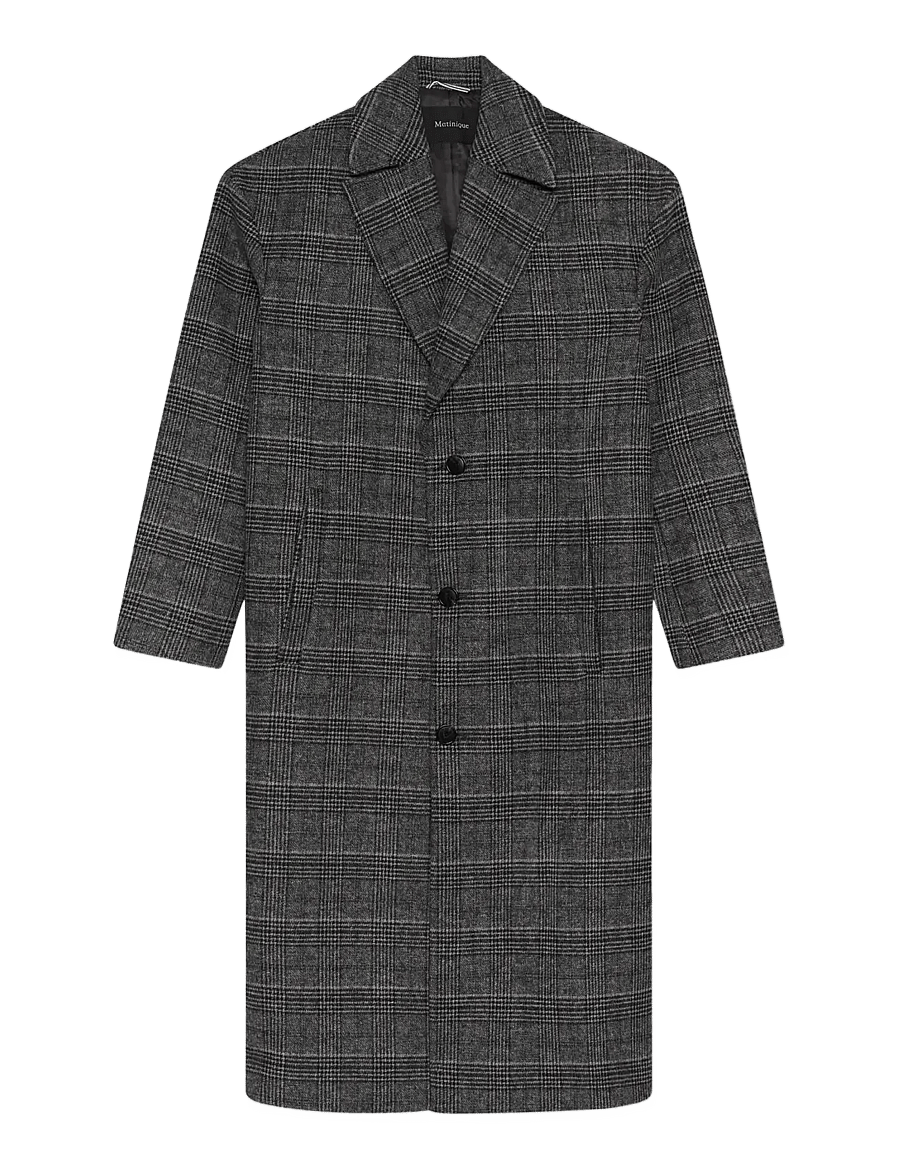 Matinique - MAlancasters long - uldfrakker - medium grey melange - 1