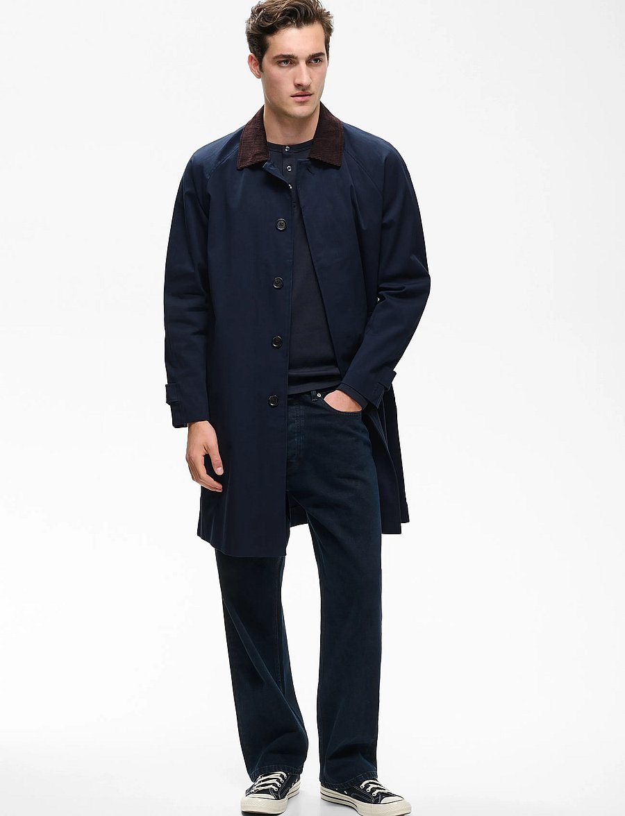 Matinique - MAelijah cord 73 - lette frakker - dark navy - 2