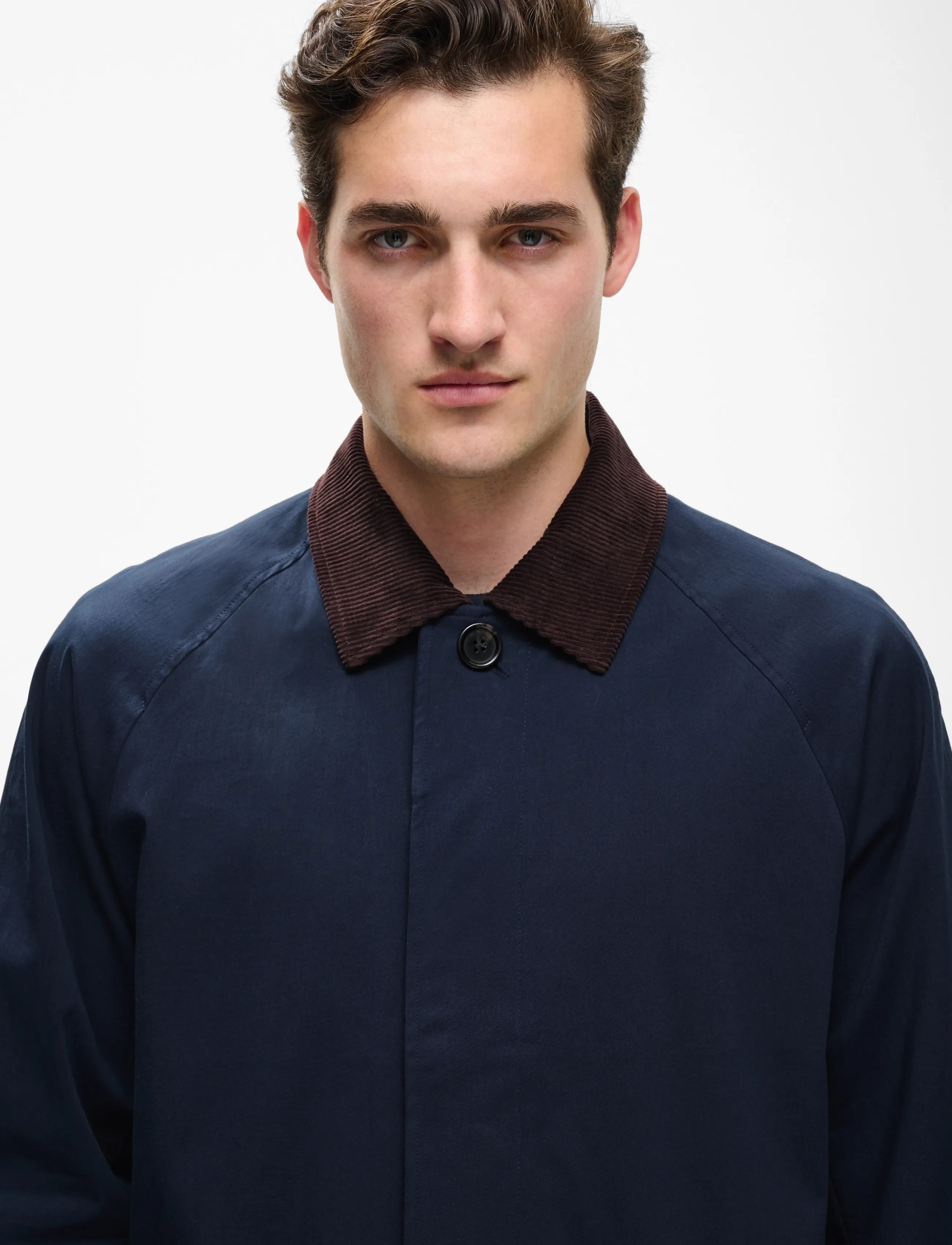 Matinique - MAelijah cord 73 - lette frakker - dark navy - 4