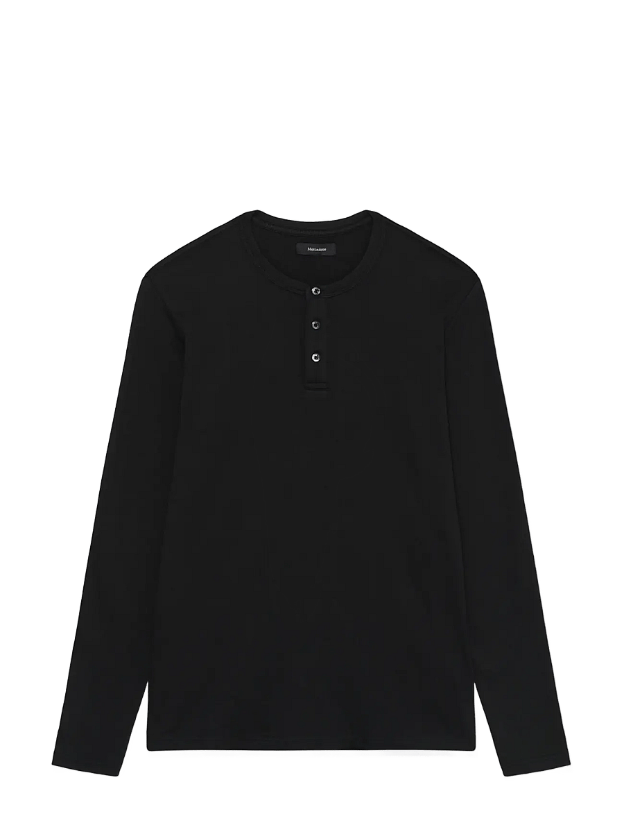 Matinique - MAHenley - langärmelige t-shirts - black - 1