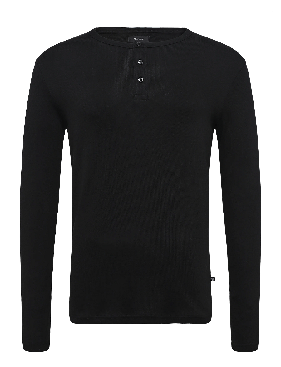 Matinique - MAHenley - pikkade varrukatega t-särgid - black - 1