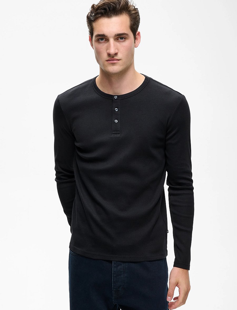 Matinique - MAHenley - langärmelige t-shirts - dark navy - 0