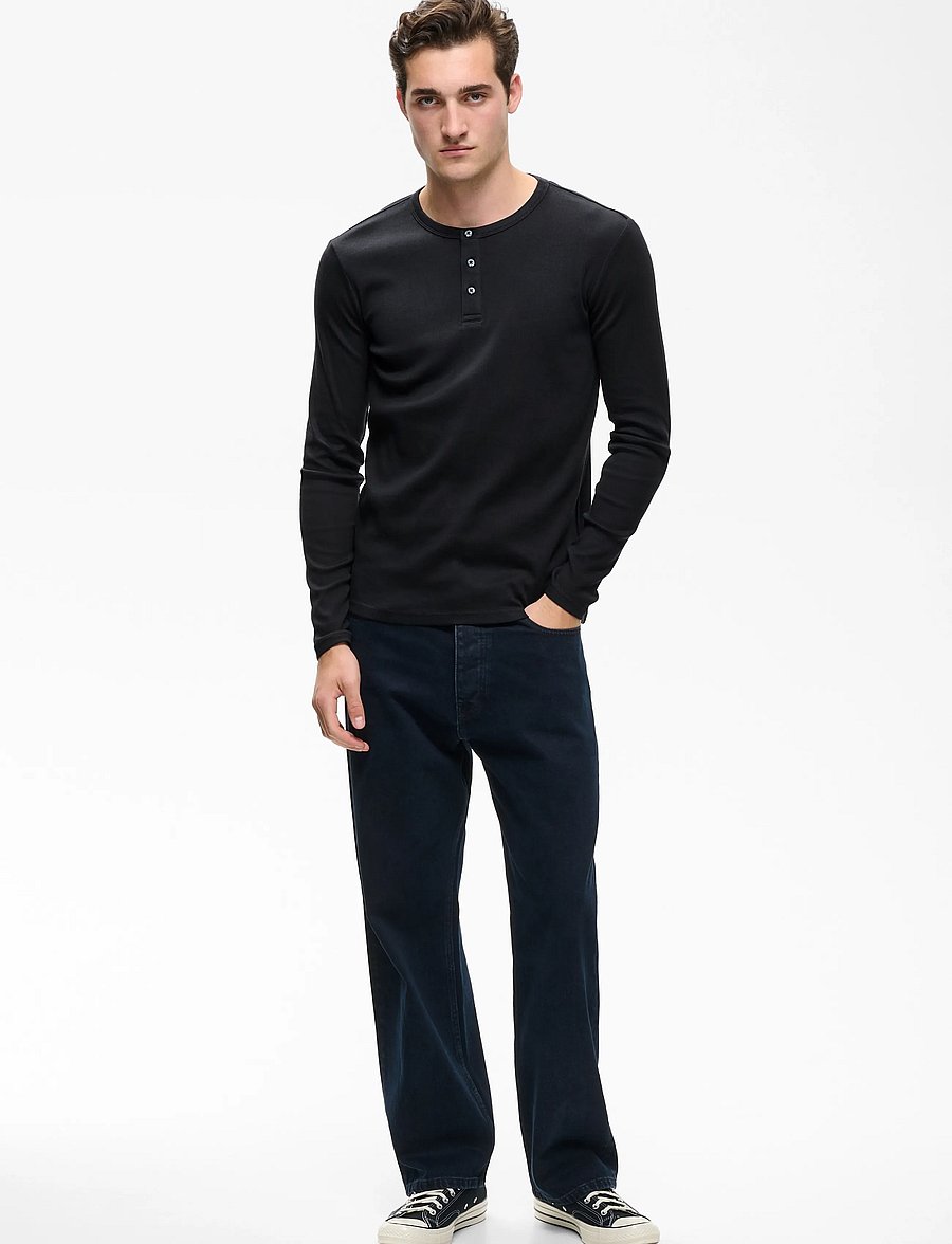 Matinique - MAHenley - langärmelige t-shirts - dark navy - 2