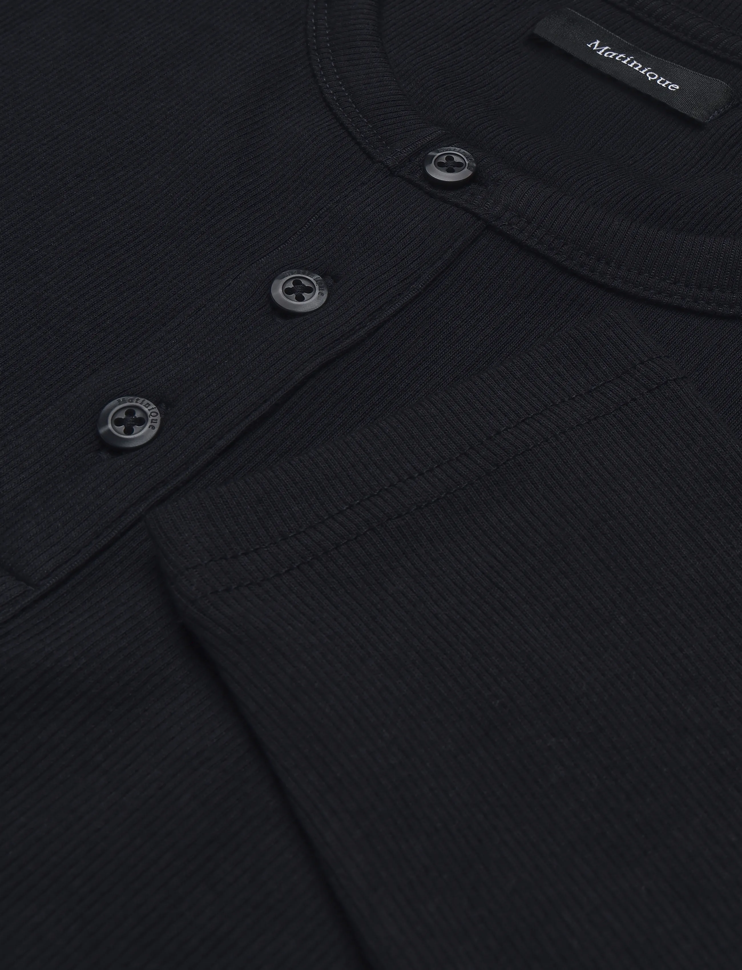 Matinique - MAHenley - long-sleeved t-shirts - dark navy - 5