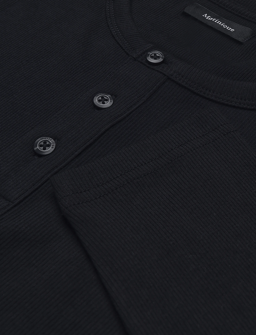Matinique - MAHenley - long-sleeved t-shirts - dark navy - 5