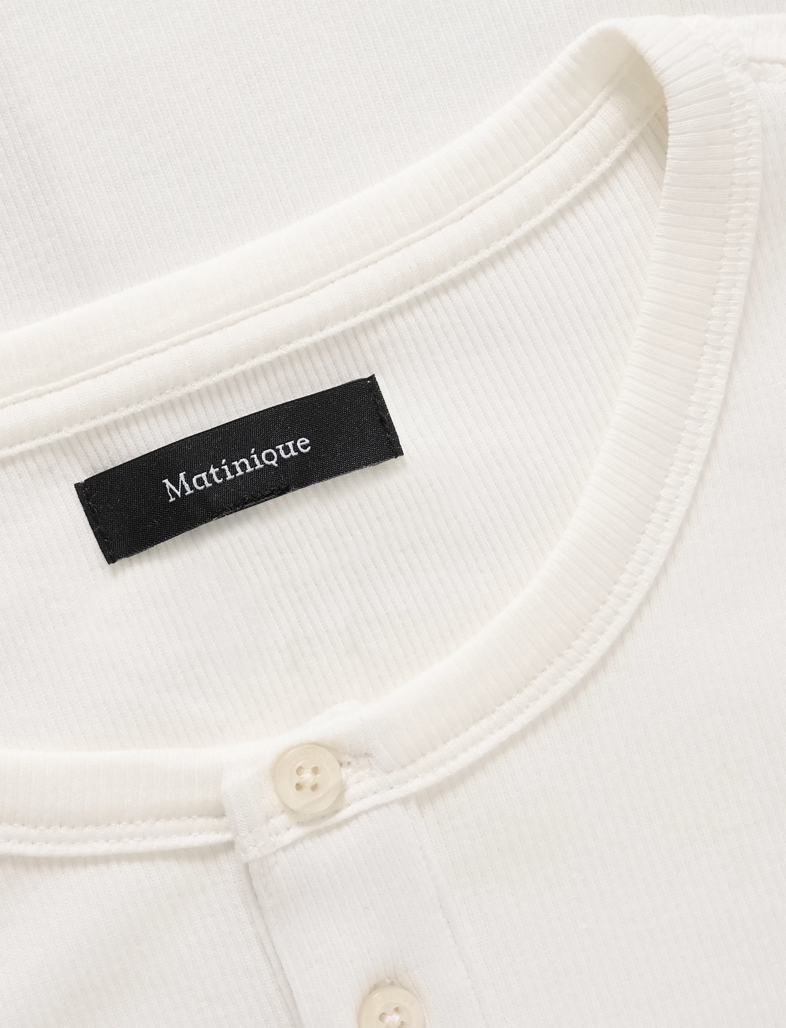Matinique - MAHenley - langærmede t-shirts - off white - 5