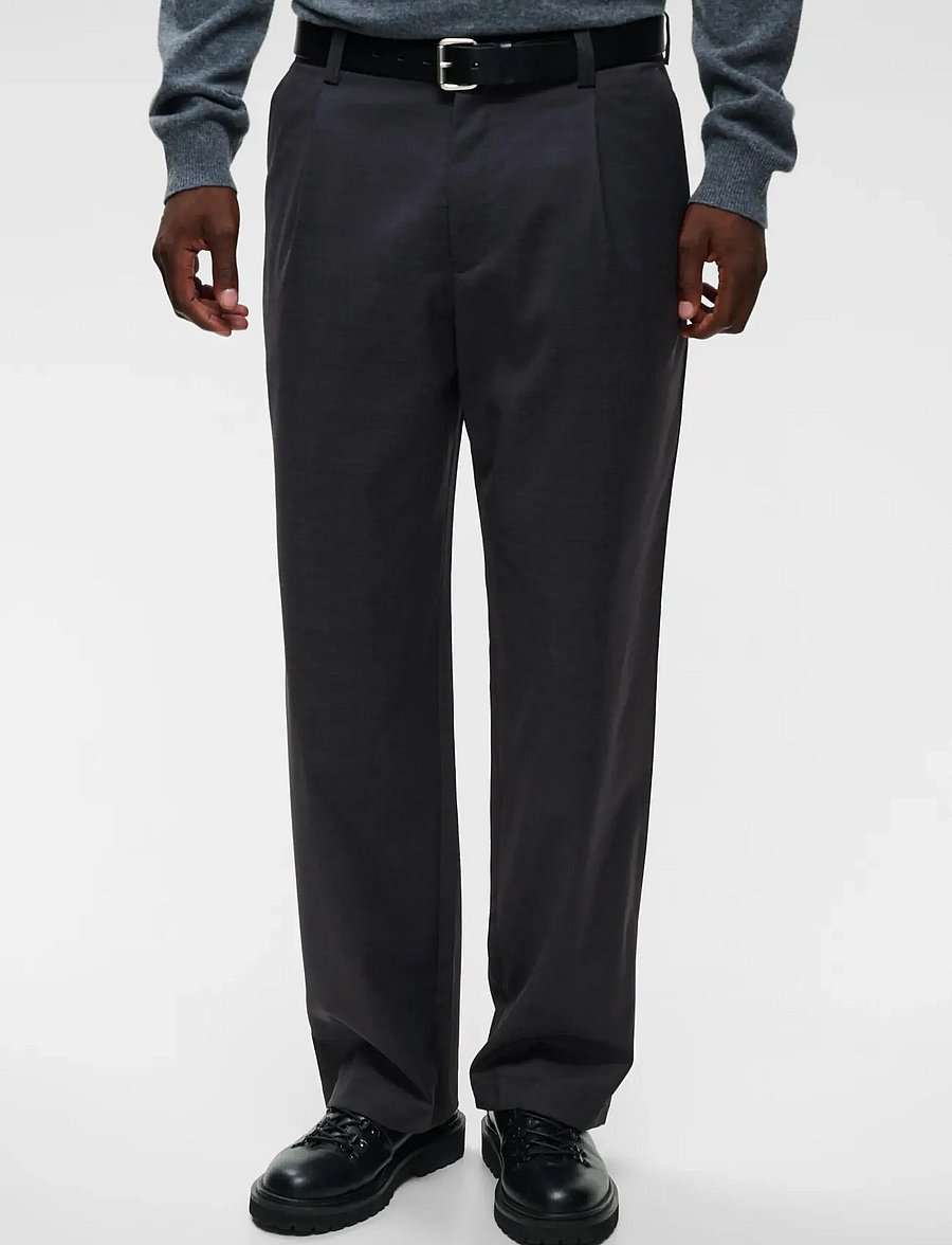 Matinique - MAchino Pleat Pant - casual byxor - forged iron - 0