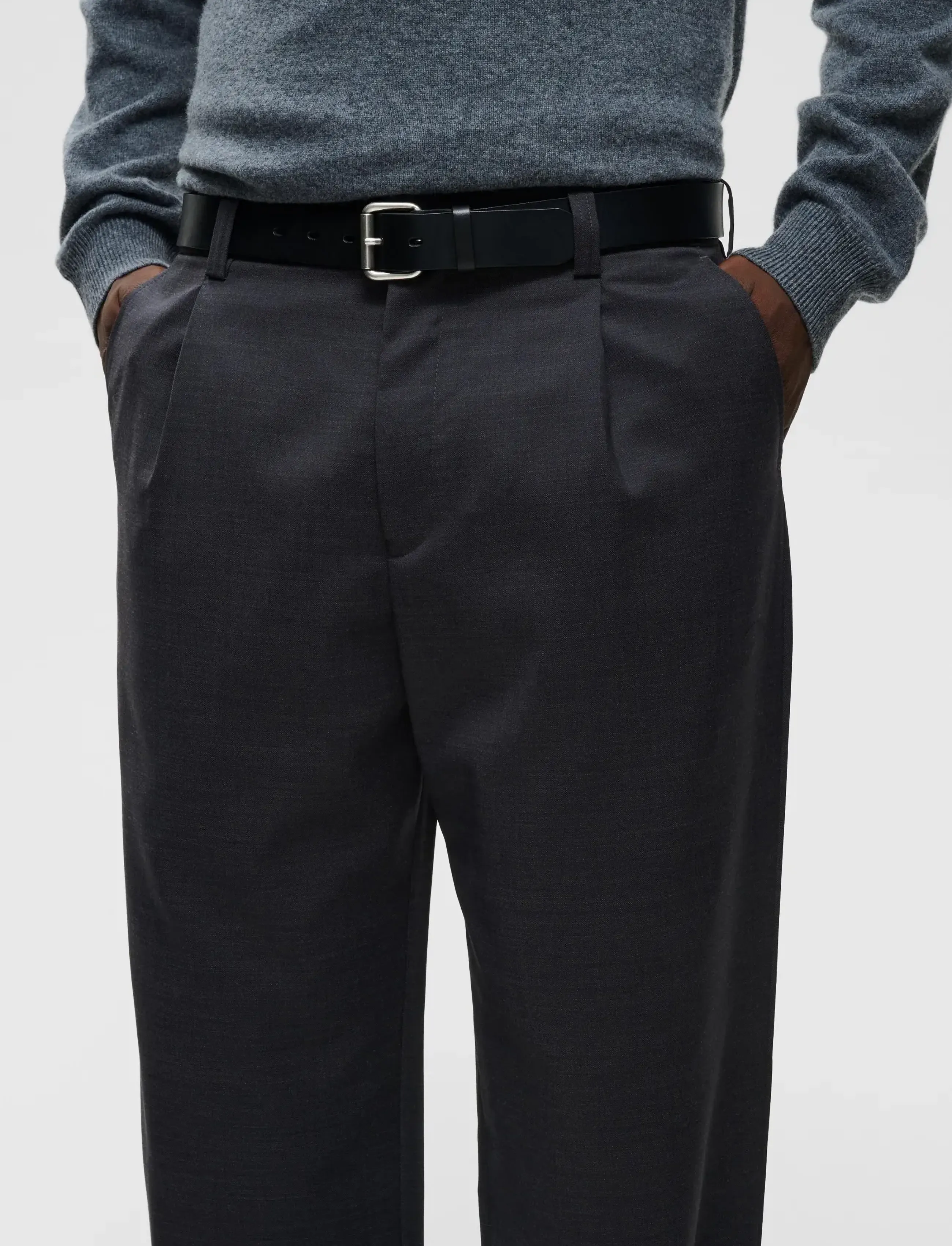 Matinique - MAchino Pleat Pant - casual byxor - forged iron - 4