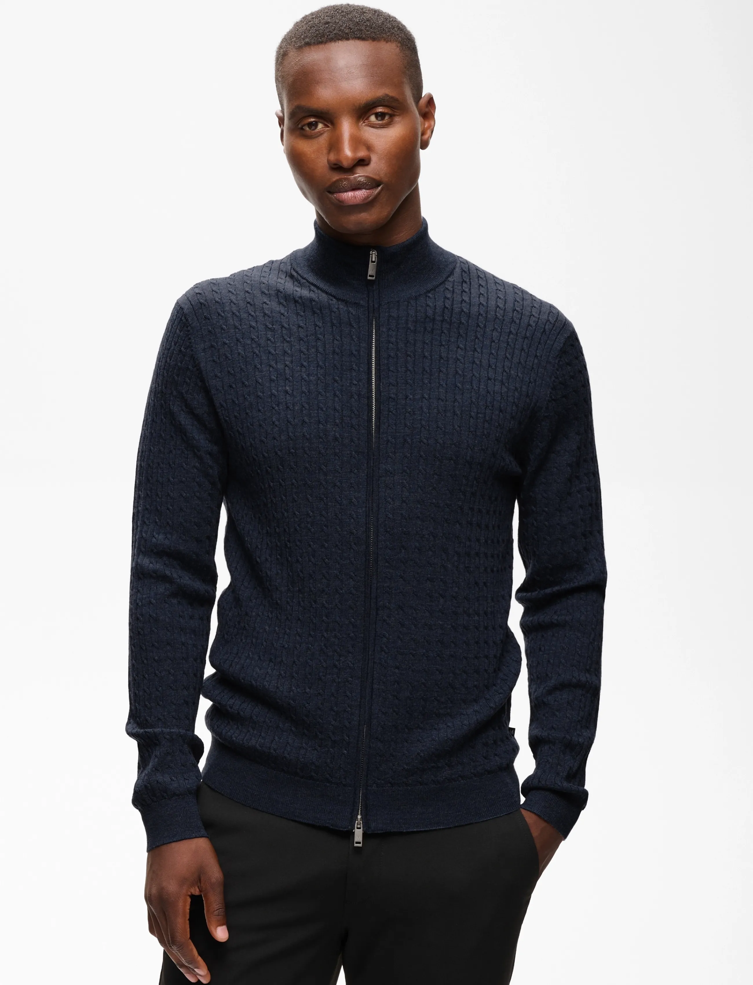 Matinique Mamason Cabel, M, Knitwear, Marineblau - Cardigans, Männerswear