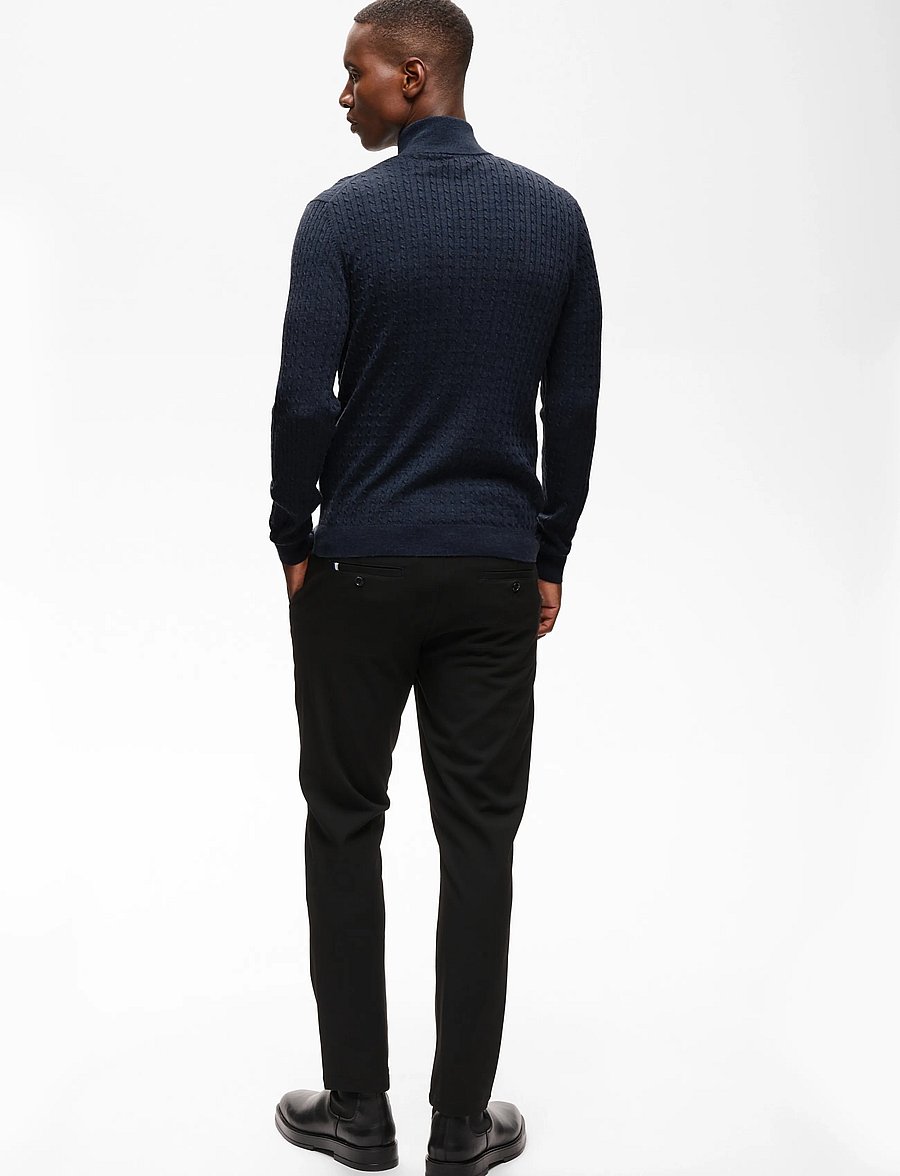 Matinique - MAmason cabel - fullzip strik - blue nights melange - 2