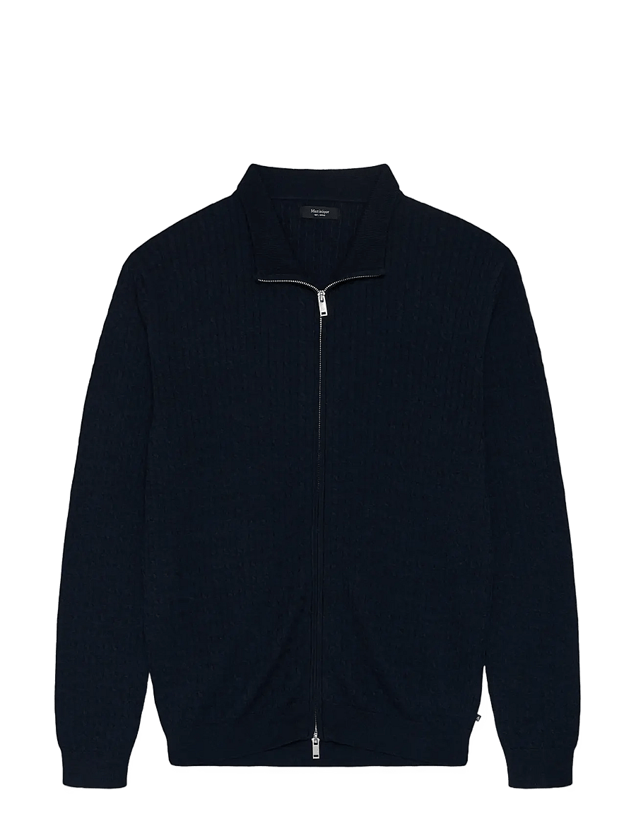 Matinique - MAmason cabel - swetry rozpinane na zamek - dark navy melange - 1