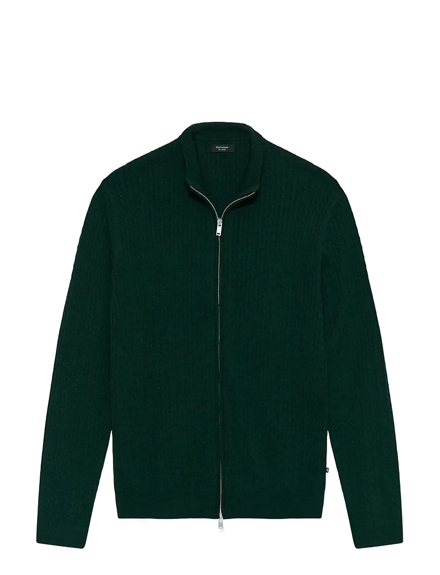 Matinique - MAmason cabel - full zip jumpers - scarab melange - 1