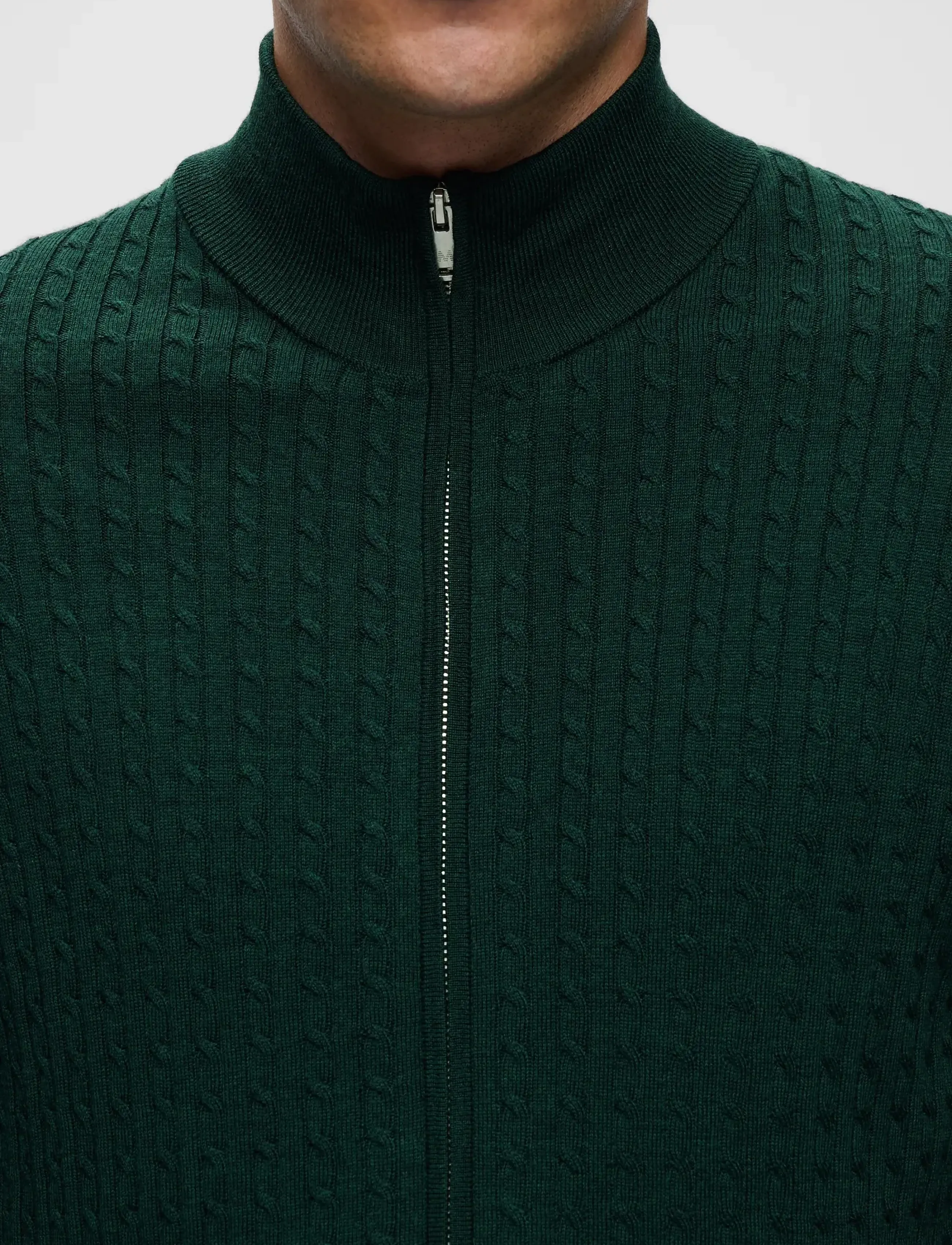 Matinique - MAmason cabel - full zip jumpers - scarab melange - 5