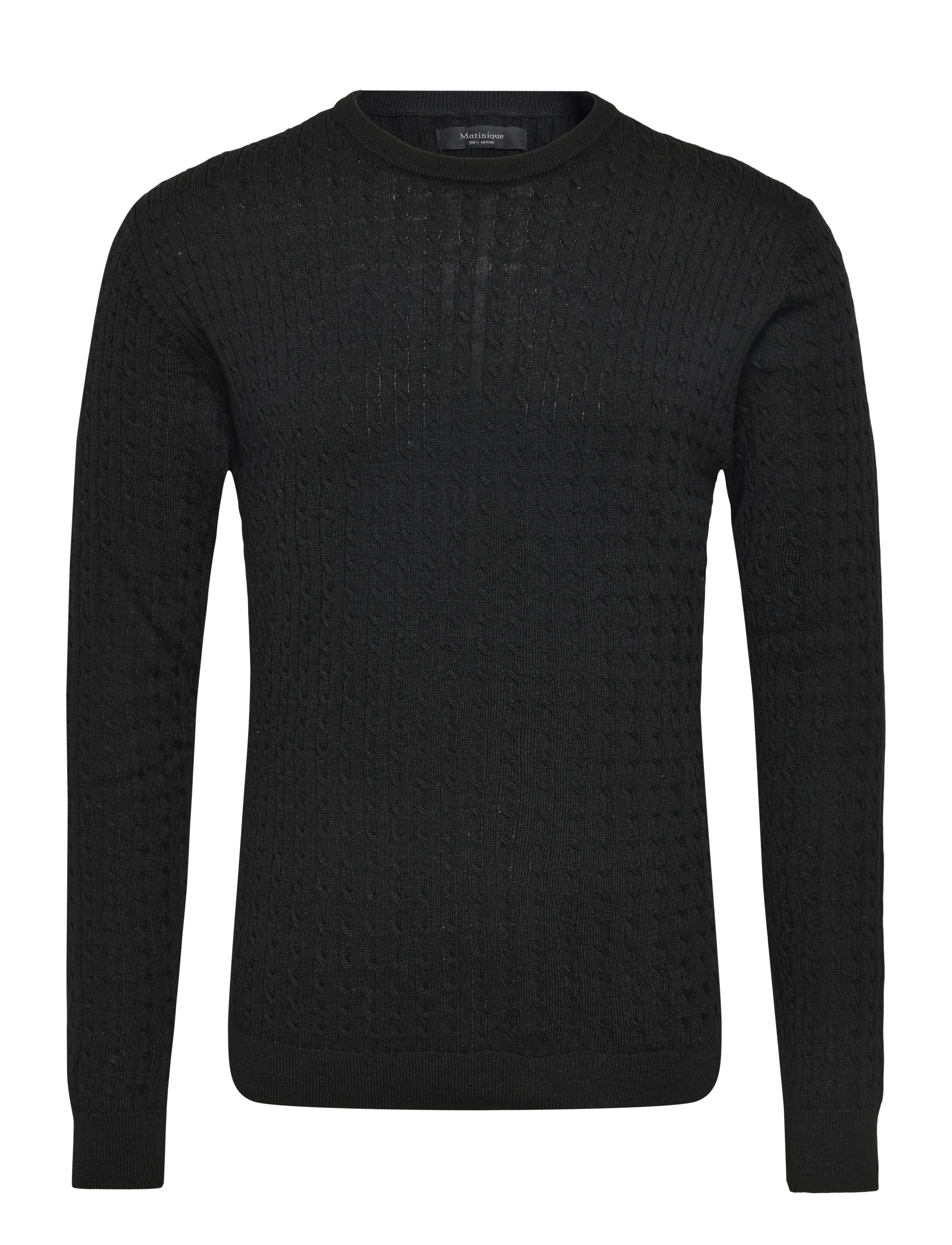 Matinique MAmargrate Cabel - Round Necks - BLACK / black