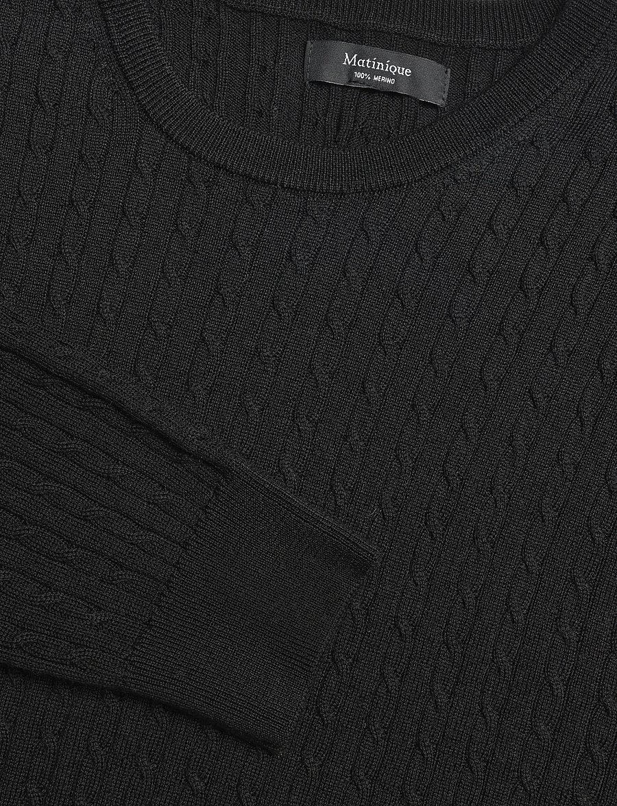 Matinique - MAmargrate Cabel - round necks - black - 2