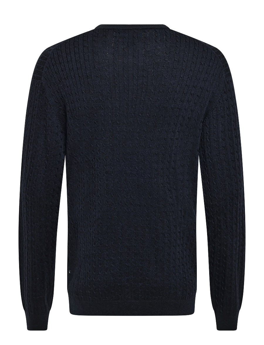 Matinique - MAmargrate Cabel - round necks - dark navy melange - 2
