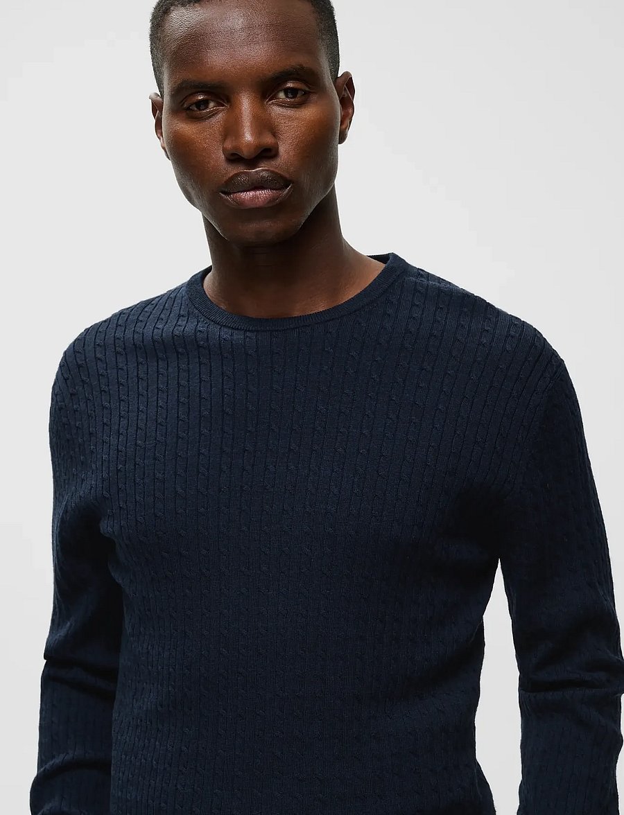 Matinique - MAmargrate Cabel - rundhals - dark navy melange - 4