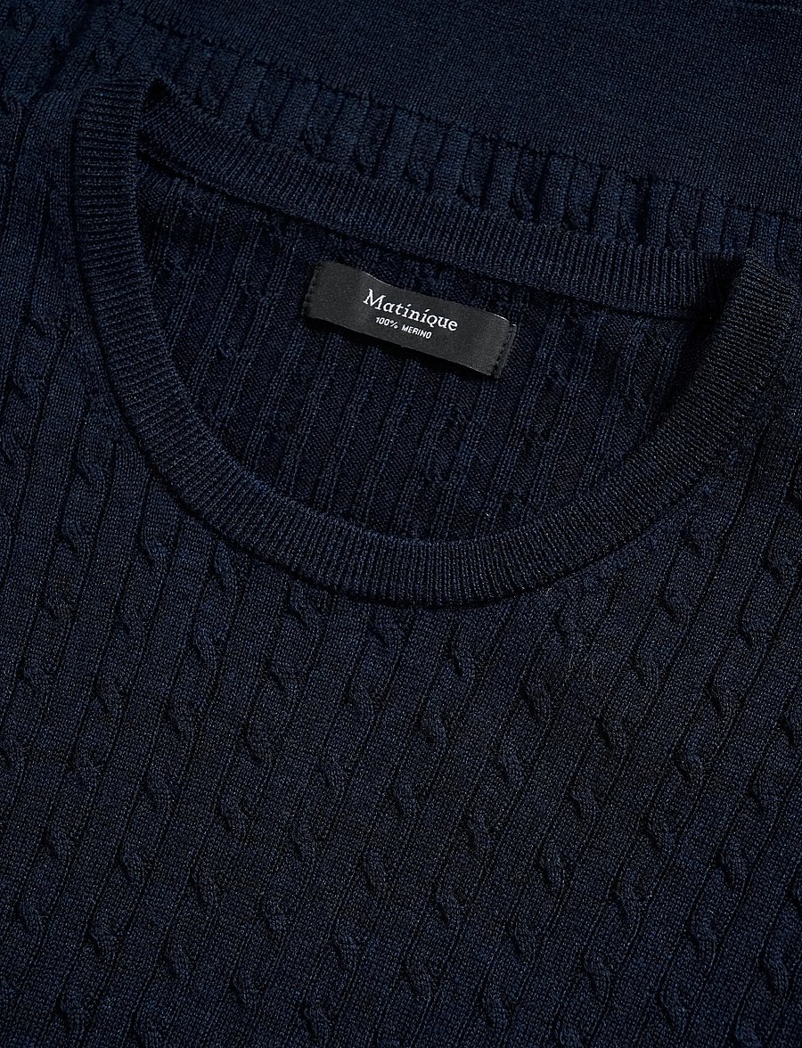 Matinique - MAmargrate Cabel - rundhals - dark navy melange - 5