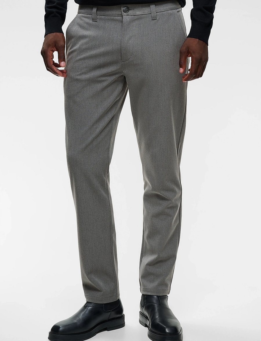 Matinique - MAPristu - casual byxor - medium grey melange - 0