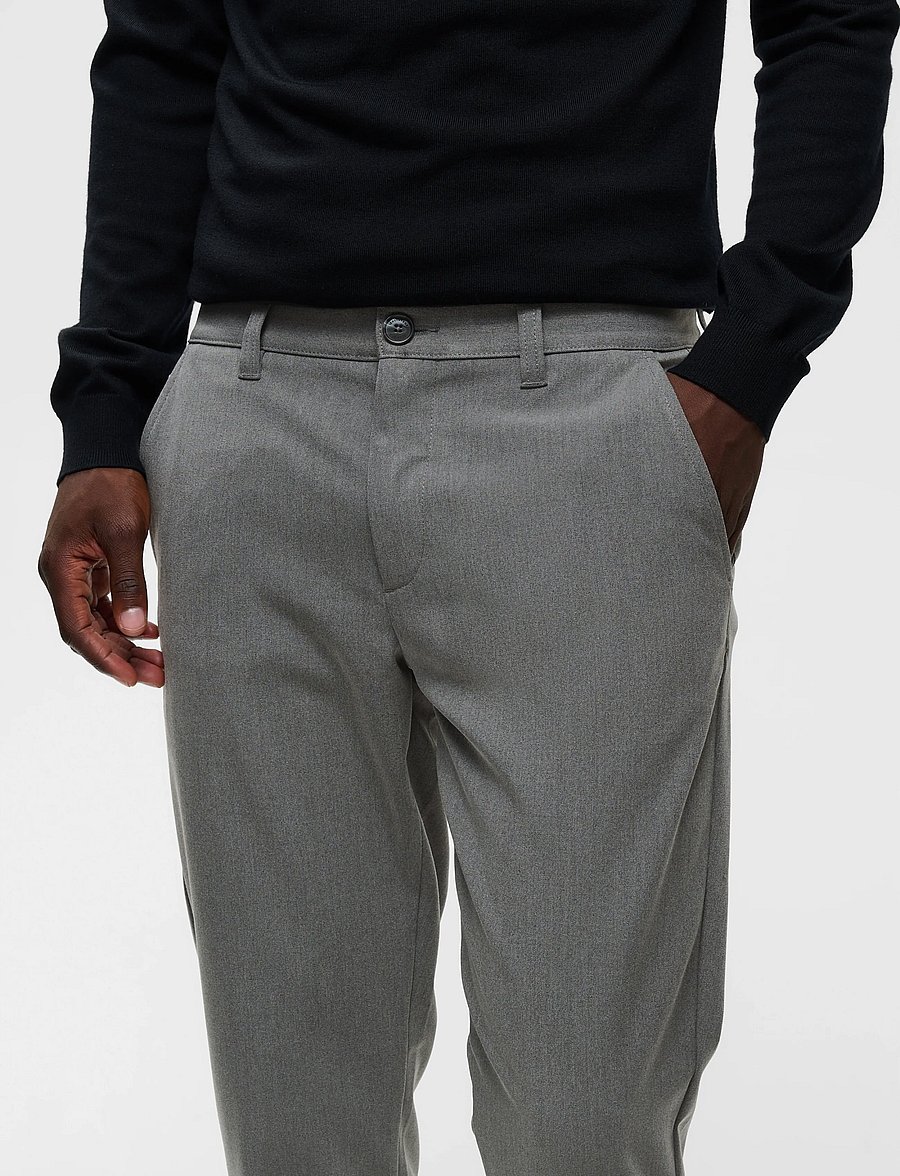 Matinique - MAPristu - casual byxor - medium grey melange - 4