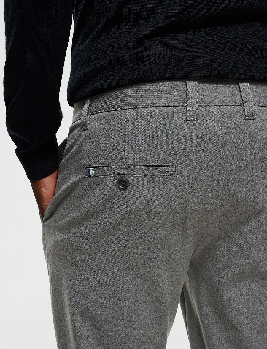 Matinique - MAPristu - casual byxor - medium grey melange - 5