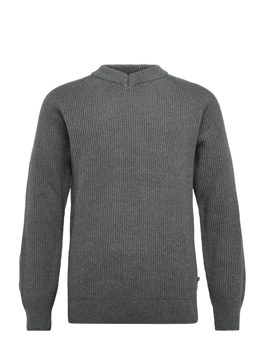 Matinique - MAhellson V - v-necks - medium grey melange - 0