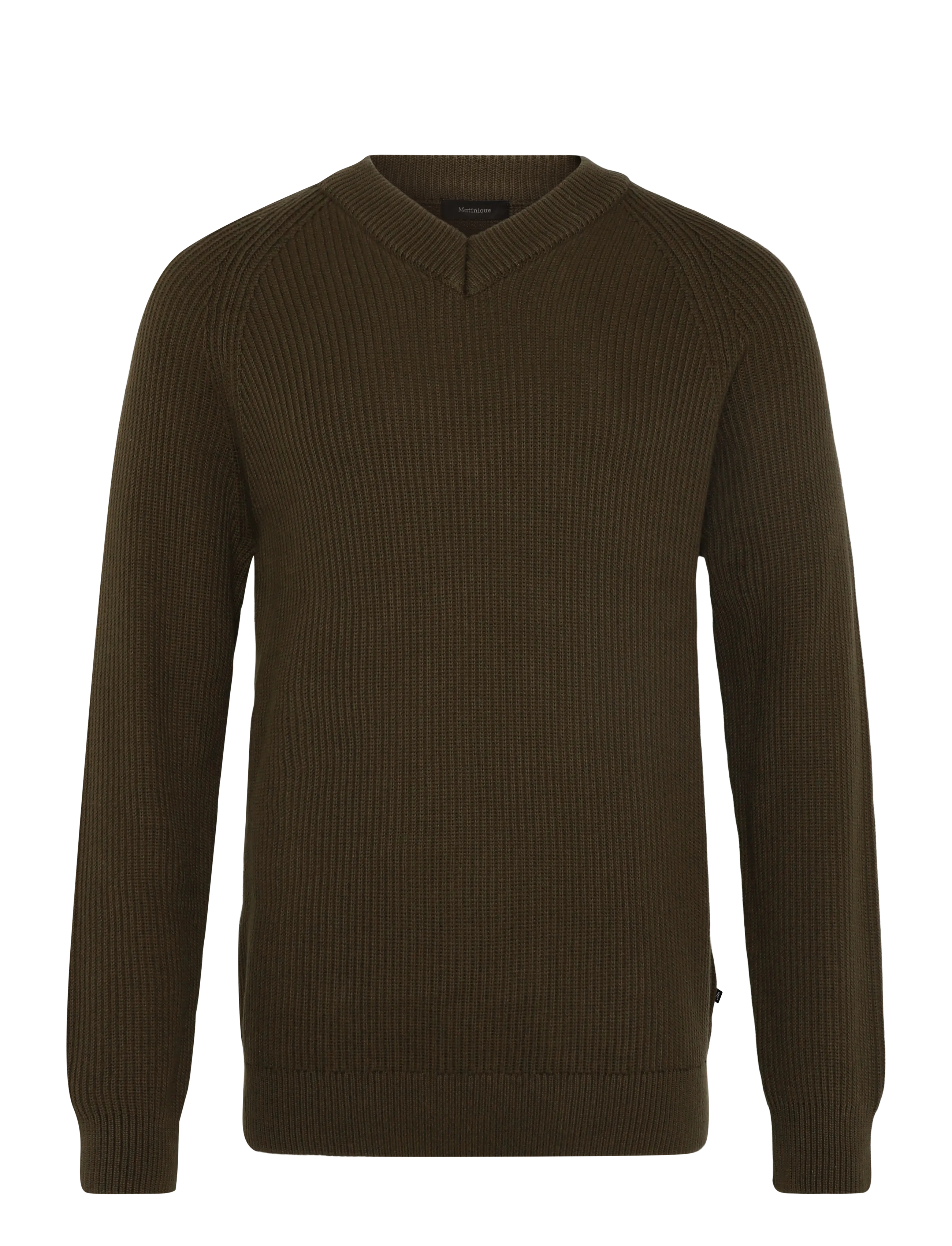 Matinique MAhellson V - V-necks - TURKISH COFFEE / brown