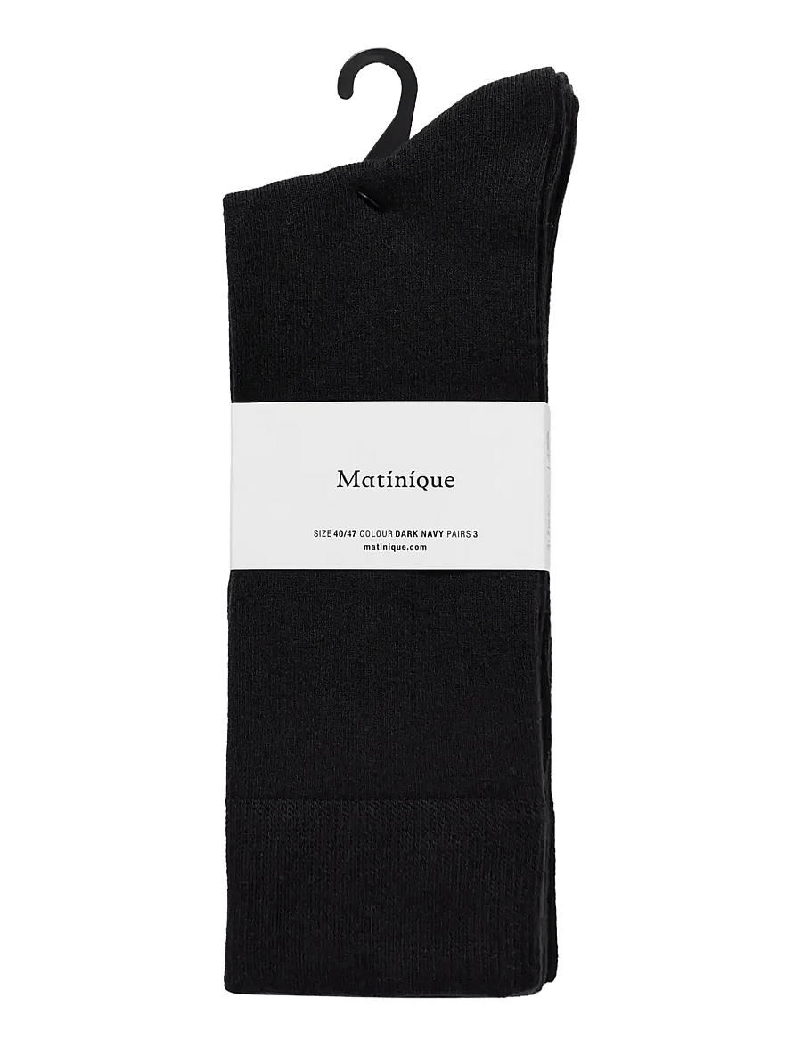 Matinique - MASocks 3-Pack - crew socks - black - 1