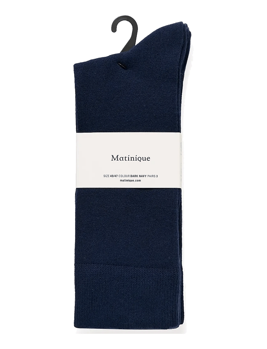 Matinique - MASocks 3-Pack - vanliga strumpor - dark navy - 0