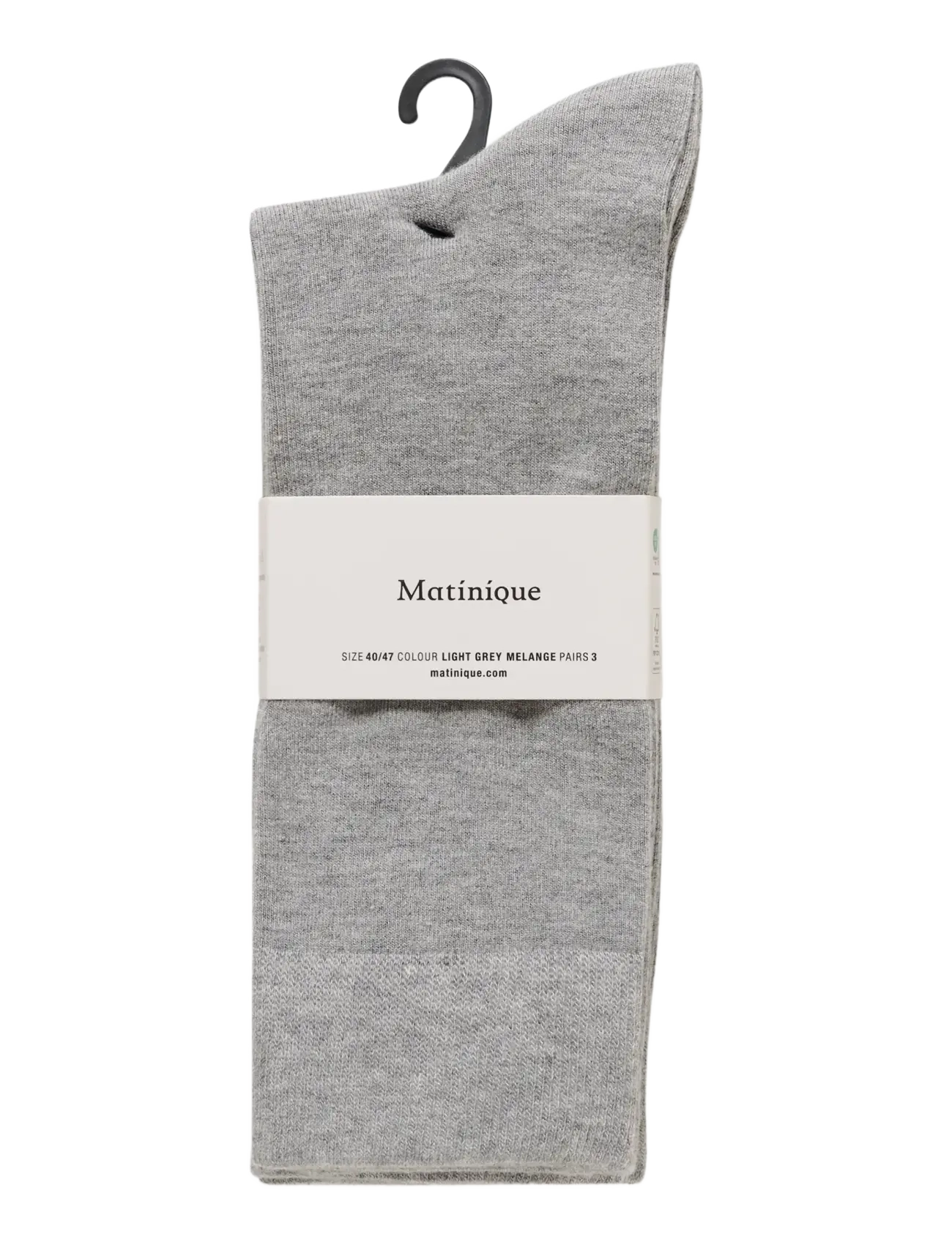 Matinique - MASocks 3-Pack - vanliga strumpor - light grey melange - 1