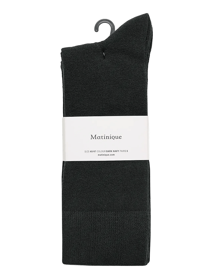 Matinique - MASocks 5-pack - vanliga strumpor - dark grey melange - 1