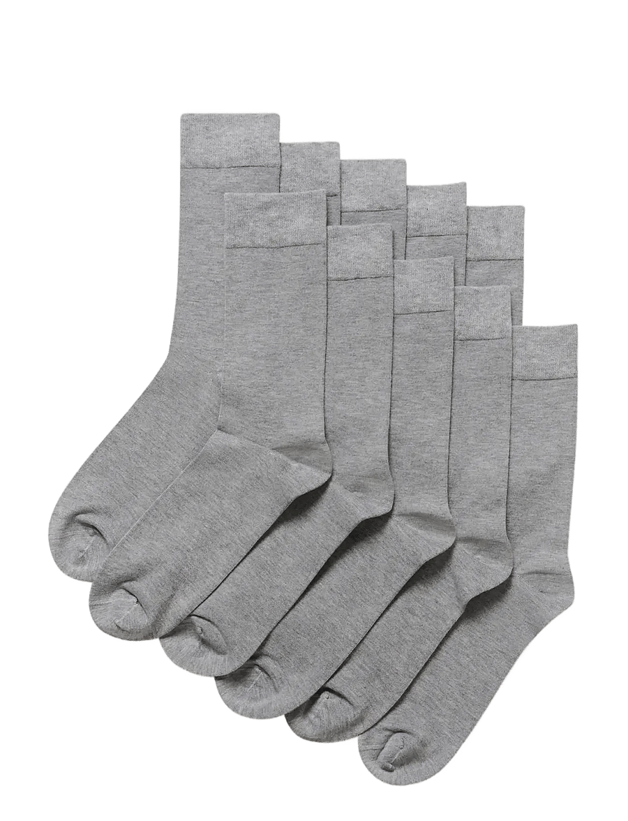 Matinique - MASocks 5-pack - vanliga strumpor - light grey melange - 0