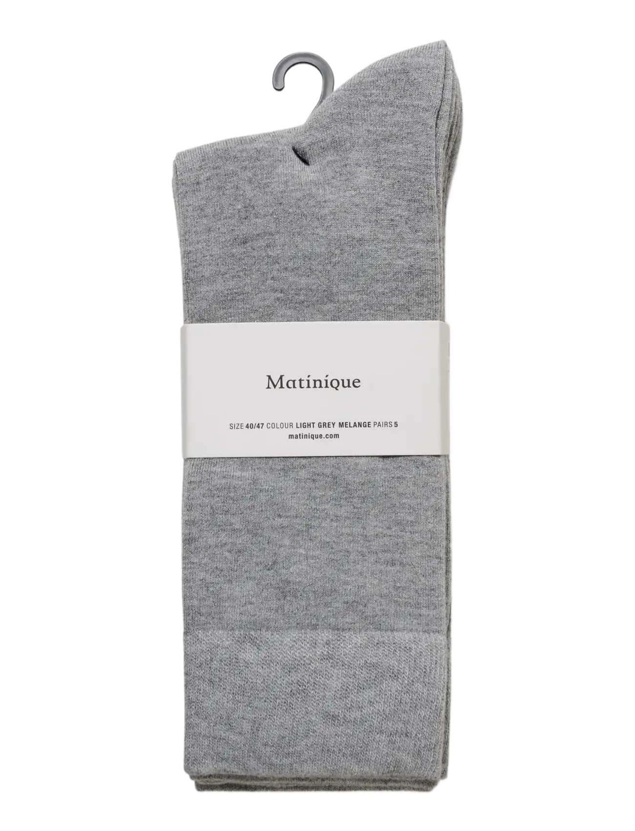 Matinique - MASocks 5-pack - vanliga strumpor - light grey melange - 1