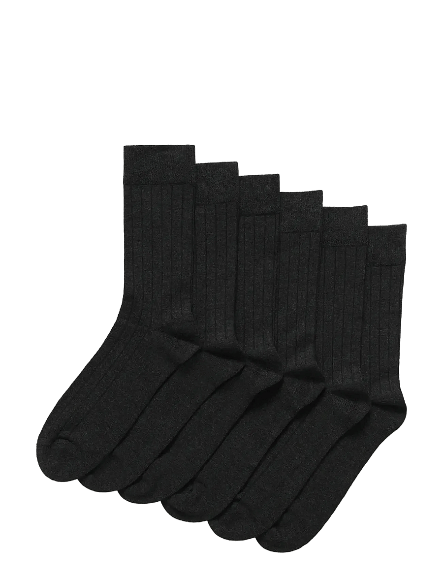 Matinique - MASocks rib 3-Pack - crew socks - black - 0