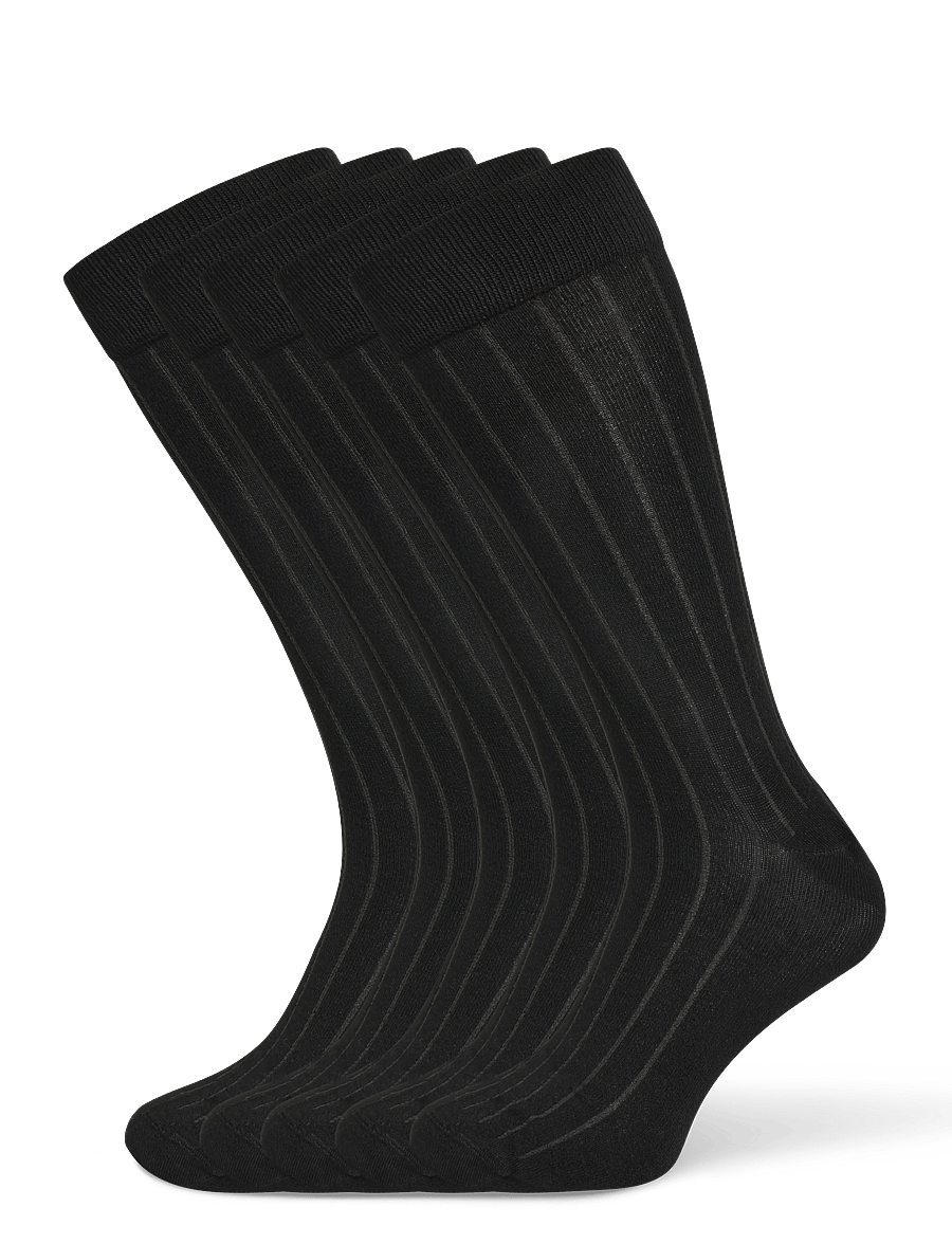 Matinique - MASocks rib 5-pack - tennissocken - black - 0