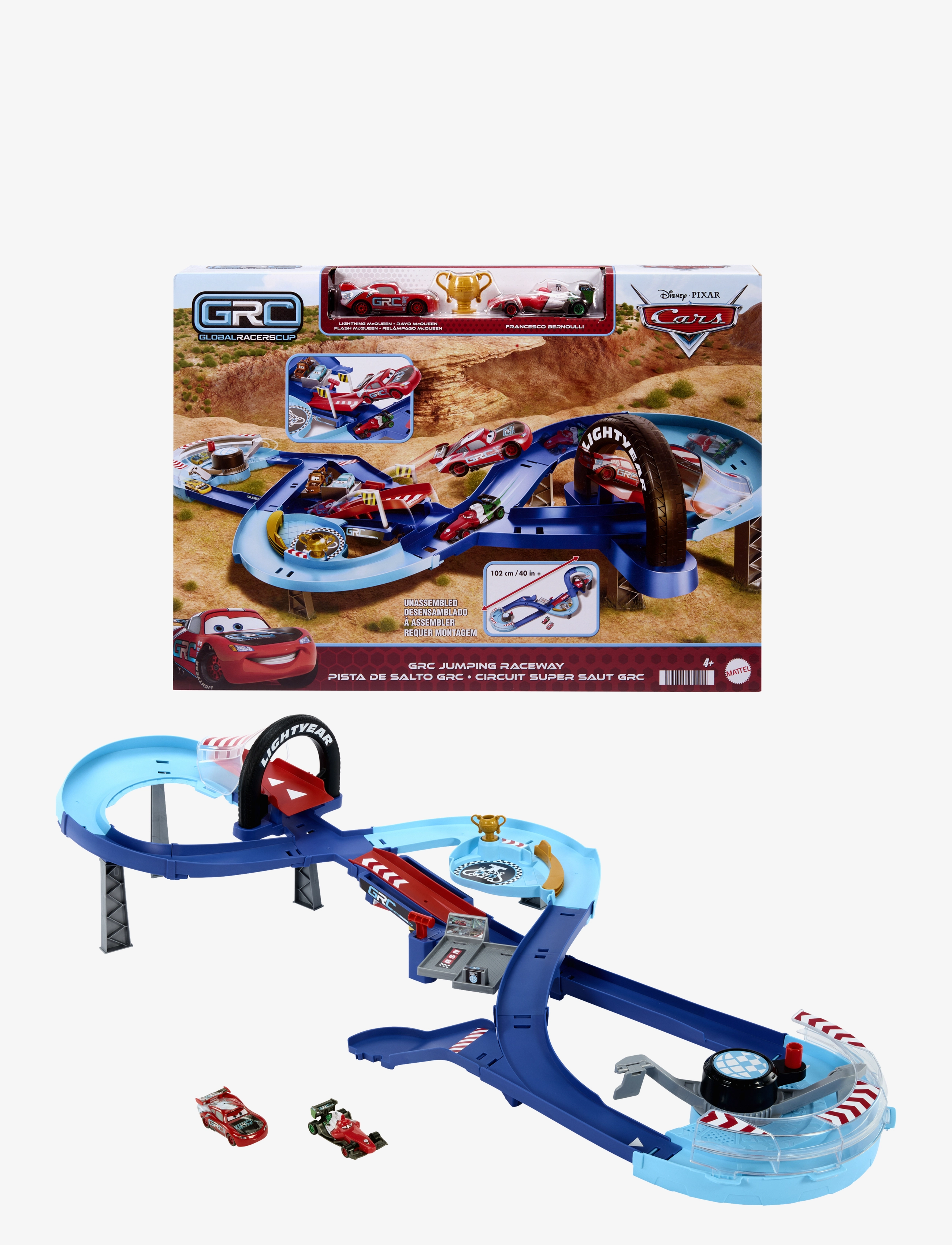Cars - Disney Pixar Cars Global Racers Cup GRC Jumping Raceway Playset - circuits de course - multi color - 2