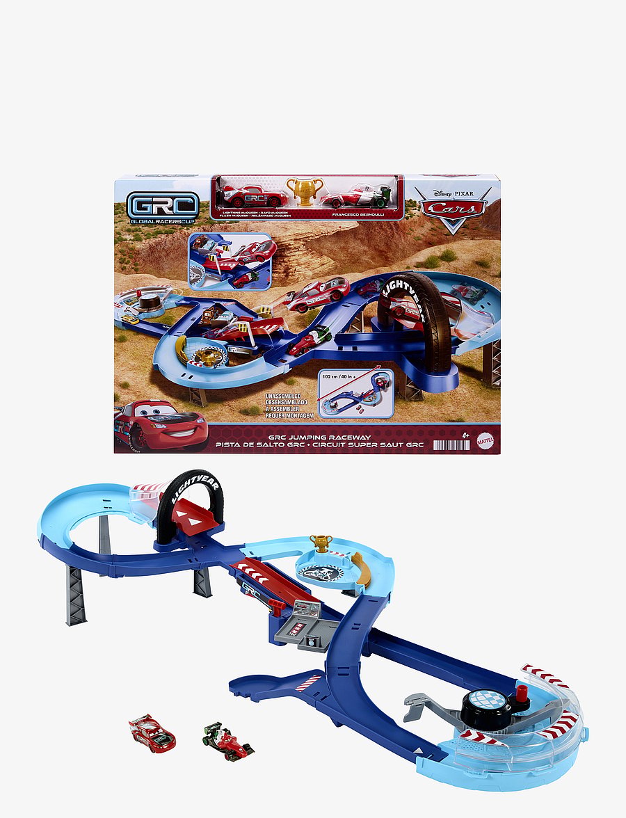 Autod - Disney Pixar Cars Global Racers Cup GRC Jumping Raceway Playset - võidusõidurajad - multi color - 2