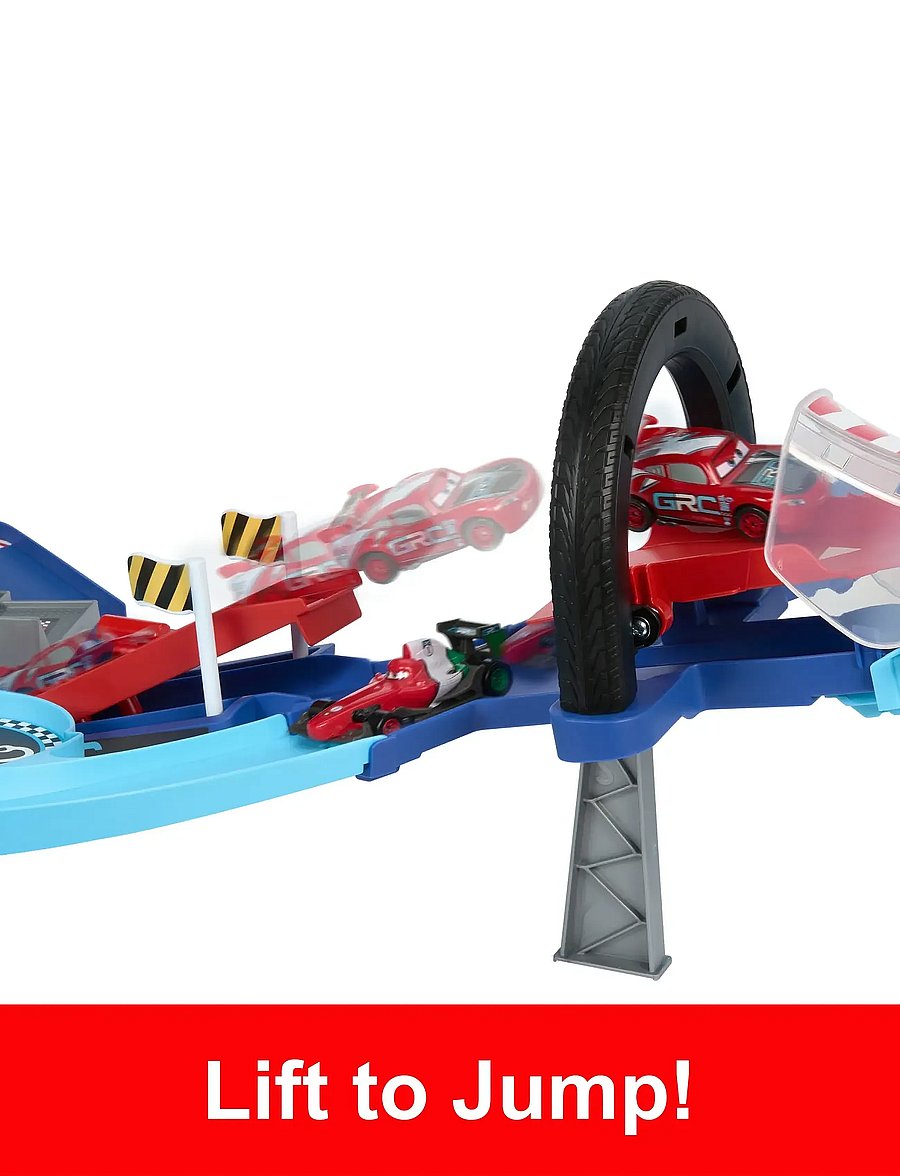 Autod - Disney Pixar Cars Global Racers Cup GRC Jumping Raceway Playset - võidusõidurajad - multi color - 0