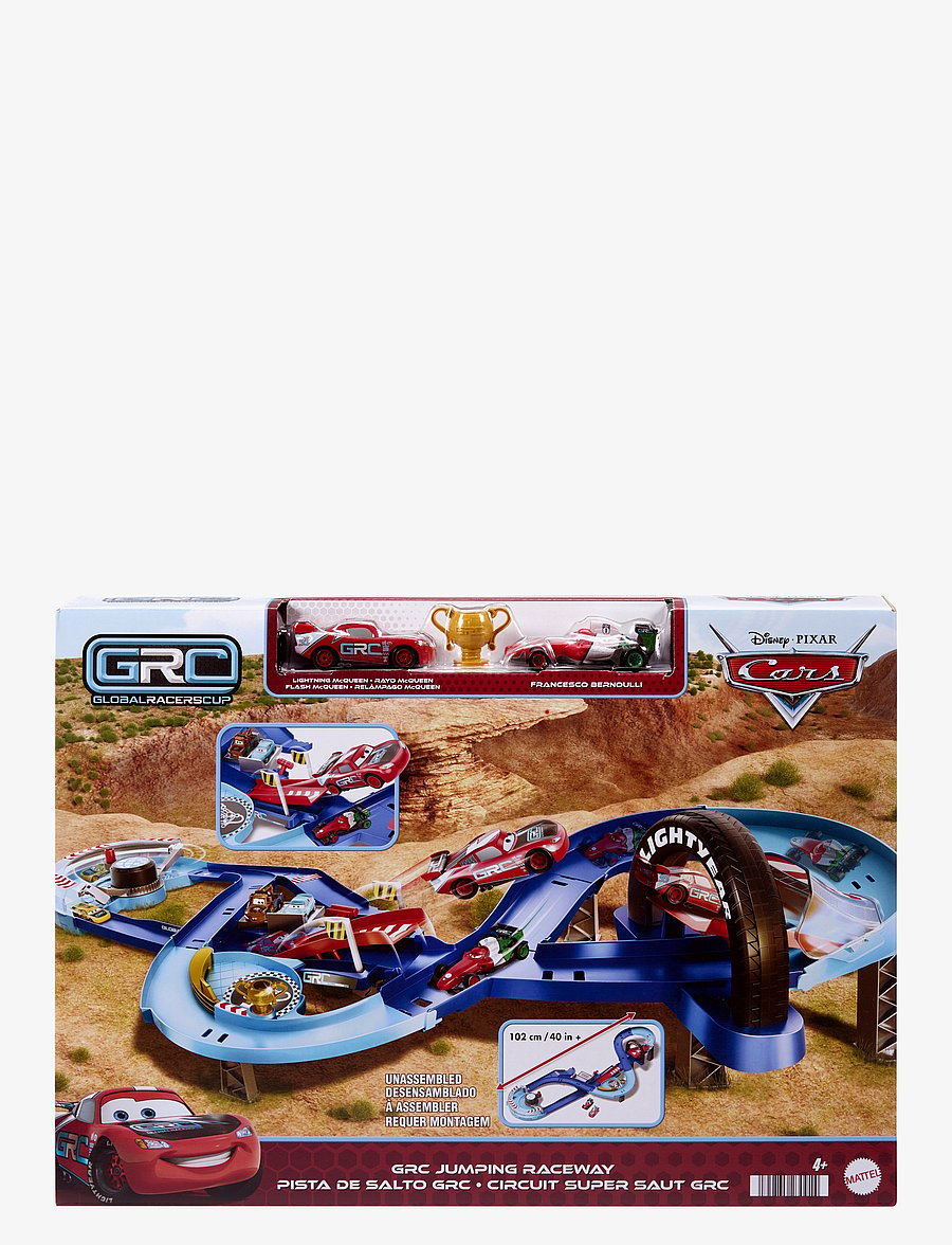 Autod - Disney Pixar Cars Global Racers Cup GRC Jumping Raceway Playset - võidusõidurajad - multi color - 3
