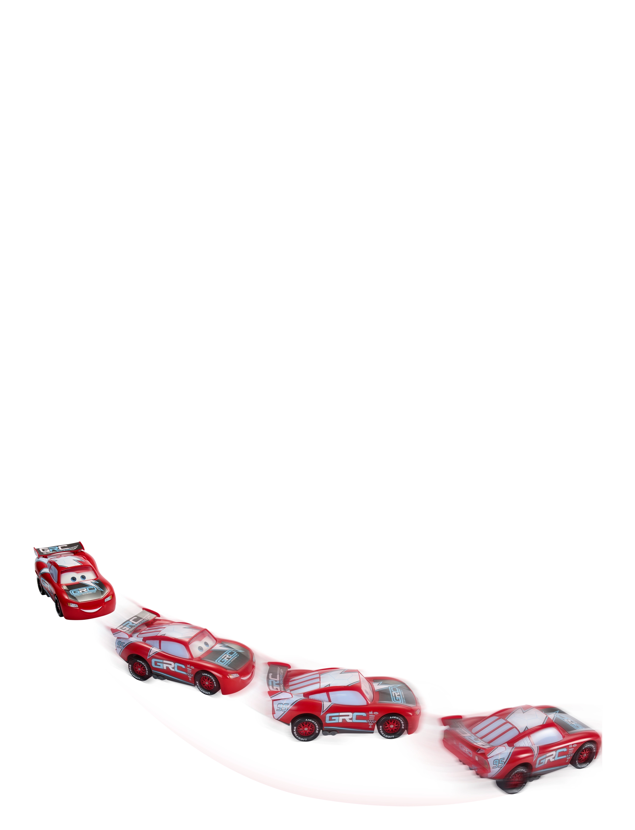 Cars - Disney Pixar Cars Disney and Pixar Cars Global Racers Cup Drift & Race Lightning McQueen - multi color - 2