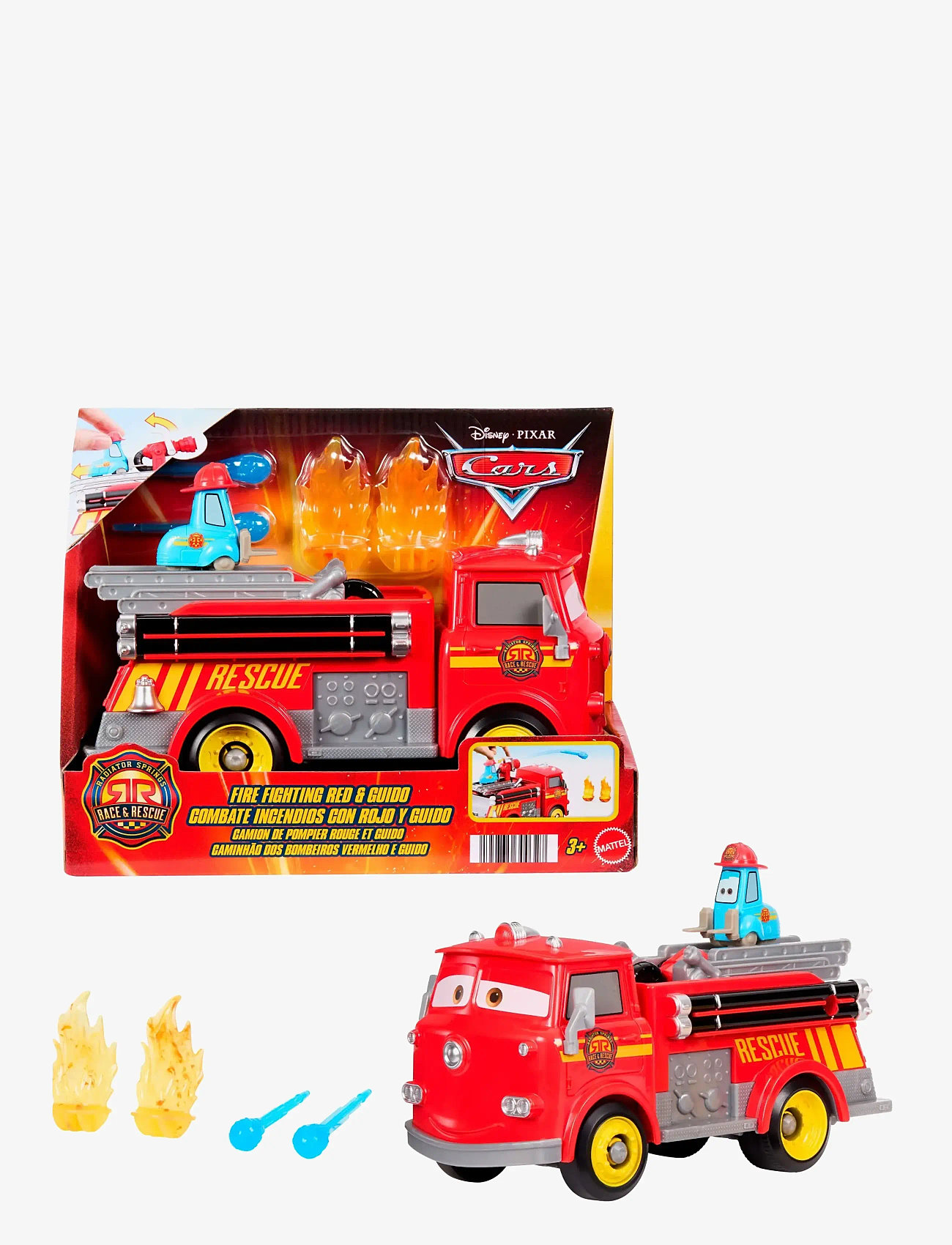 Bilar - Cars Hero CARS 2025 R&R FIREFIGHTING RED & GUIDO - brandbilar - multi color - 1