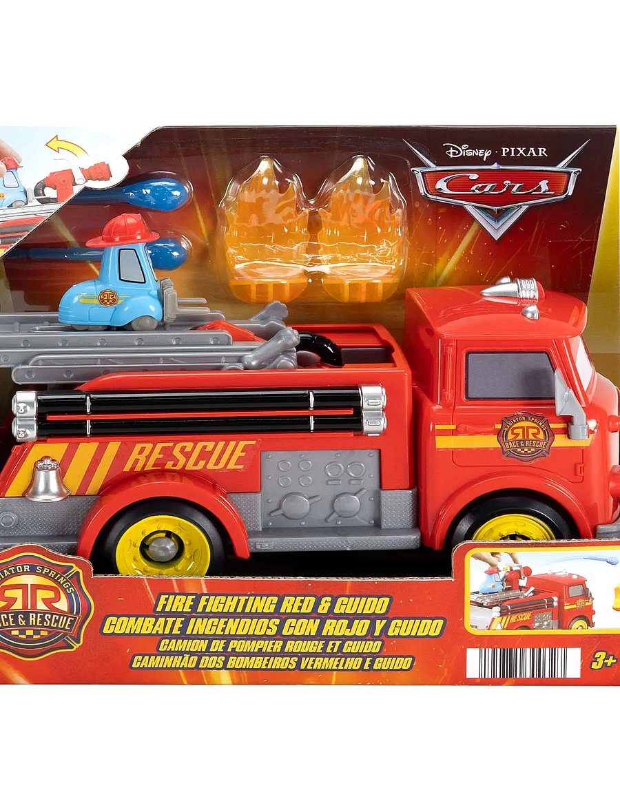 Autod - Cars Hero CARS 2025 R&R FIREFIGHTING RED & GUIDO - tuletõrjeautod - multi color - 0